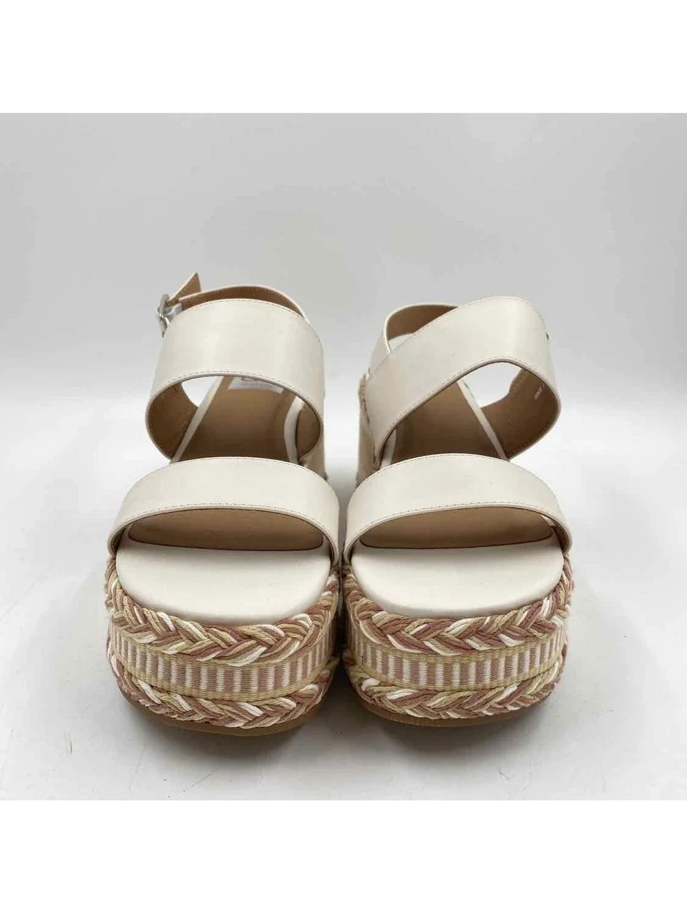 Dolce Vita Women's Shoe Size 7 White Textured Sandals
